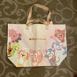 NWT Authentic Hong Kong Disneyland Duffy and Friends Reusable Tote Bag medium